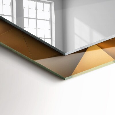 Rechthoekige spiegel met decoratie geometrische vormen