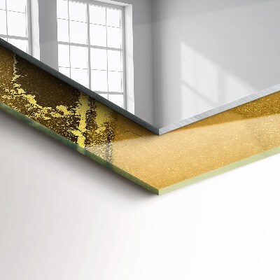 Rechthoekige spiegel met decoratie Abstracte kunst