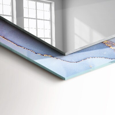 Rechthoekige spiegel met print Abstracte aquarel