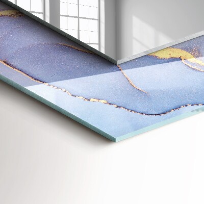 Rechthoekige spiegel met print Abstracte aquarel