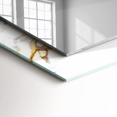 Rechthoekige spiegel met print Geaderd marmer