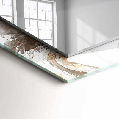 Rechthoekige spiegel met print Abstract marmerpatroon