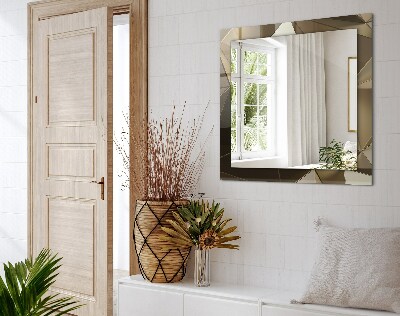 Rechthoekige spiegel met decoratie Geometrische vormen