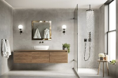 Rechthoekige spiegel met decoratie Geometrische vormen