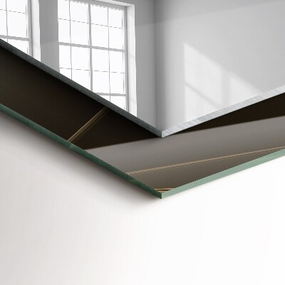 Rechthoekige spiegel met decoratie Geometrische vormen