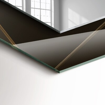 Rechthoekige spiegel met decoratie Geometrische vormen