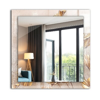 Rechthoekige spiegel met decoratie Vintage bloemen