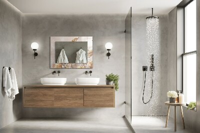 Rechthoekige spiegel met decoratie Vintage bloemen