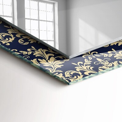 Rechthoekige spiegel met decoratie Victoriaans behangpatroon
