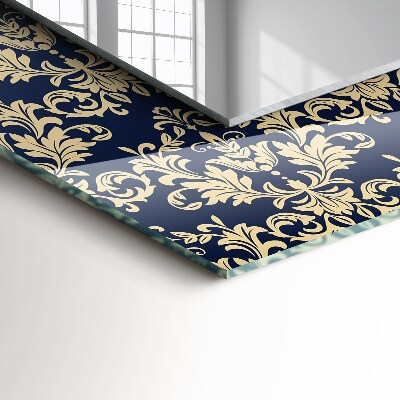 Rechthoekige spiegel met decoratie Victoriaans behangpatroon
