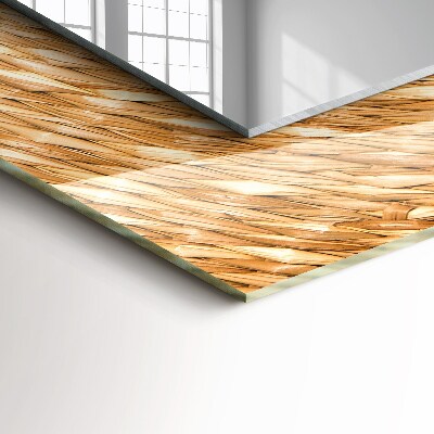 Rechthoekige spiegel met decoratie Wattle