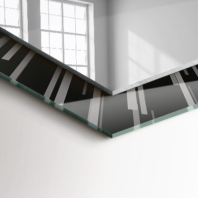 Rechthoekige spiegel met decoratie Snelheid van het lichteffect