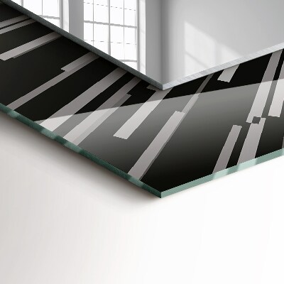 Rechthoekige spiegel met decoratie Snelheid van het lichteffect