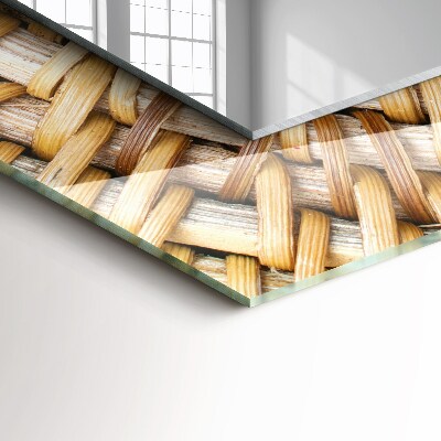 Rechthoekige spiegel met print Wattle