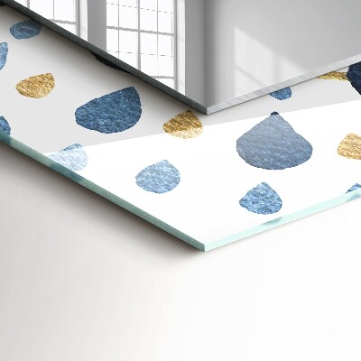 Rechthoekige spiegel met print Abstract mandalapatroon