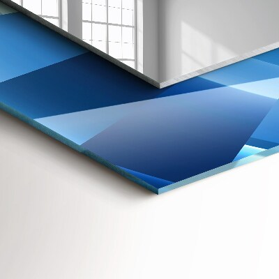 Rechthoekige spiegel met print Abstracte tunnel