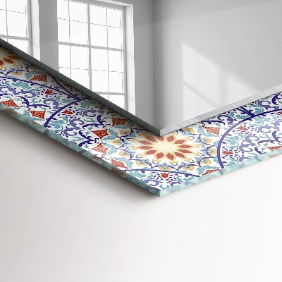 Rechthoekige spiegel met decoratie Mandala's