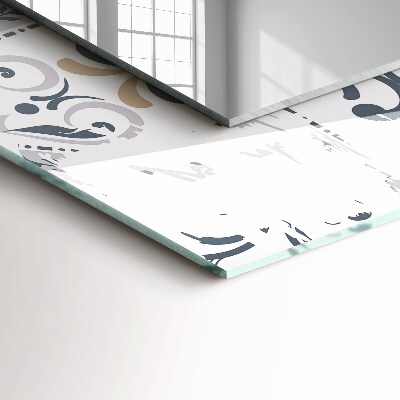Rechthoekige spiegel met decoratie Tegelpatroon ornamenten