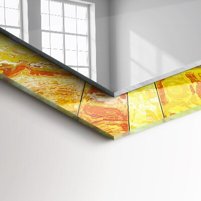 Rechthoekige spiegel met decoratie Kleurrijk abstract mozaïek