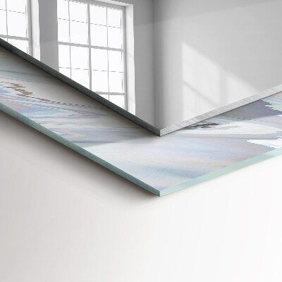 Rechthoekige spiegel met print Abstracte kleurrijke patronen