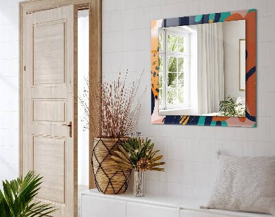 Rechthoekige spiegel met print Abstracte kleurrijke afbeeldingen