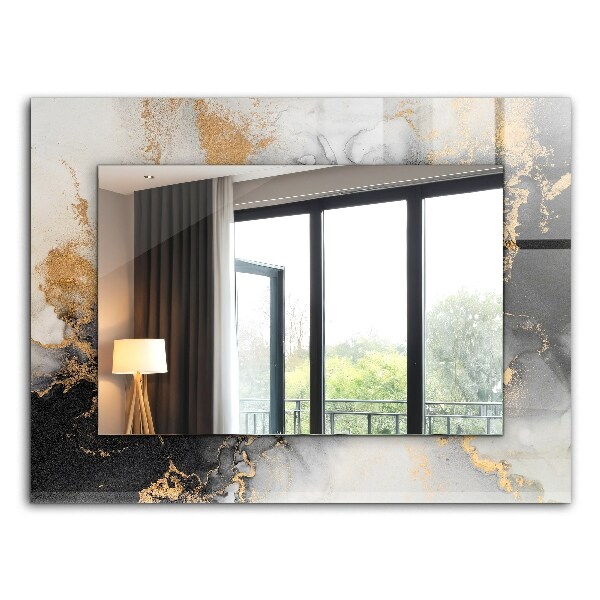 Rechthoekige spiegel met decoratie Abstracte moderne kunst