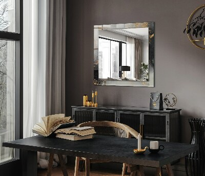 Rechthoekige spiegel met decoratie Abstracte moderne kunst