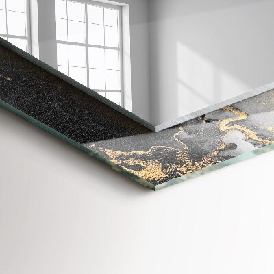 Rechthoekige spiegel met decoratie Abstracte moderne kunst