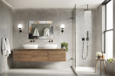 Rechthoekige spiegel met decoratie Abstracte moderne kunst