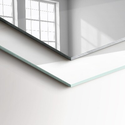 Rechthoekige spiegel met decoratie Grijs marmer