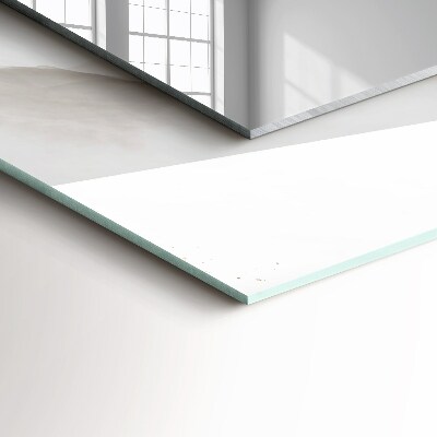 Rechthoekige spiegel met decoratie Grijs marmer