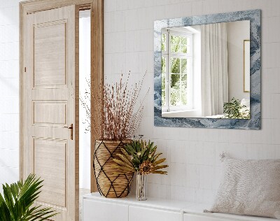 Rechthoekige spiegel met decoratie Marmer in tinten
