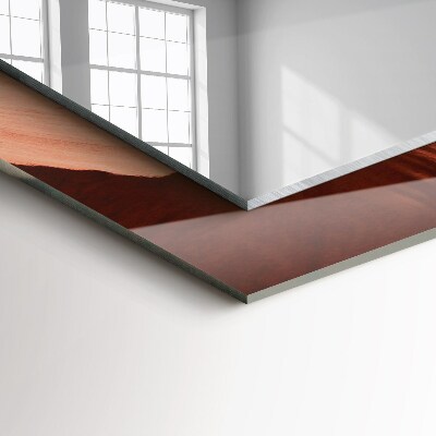 Rechthoekige spiegel met print Woestijn Canyon Rotsen