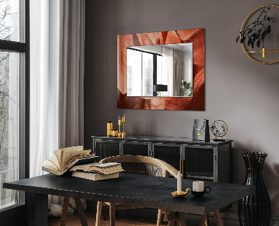 Rechthoekige spiegel met print Woestijn Canyon Rotsen