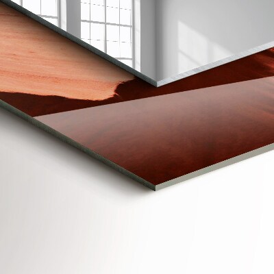 Rechthoekige spiegel met print Woestijn Canyon Rotsen