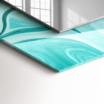 Rechthoekige spiegel met print Abstract marmerpatroon