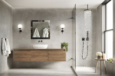 Rechthoekige spiegel met decoratie Abstract marmerpatroon