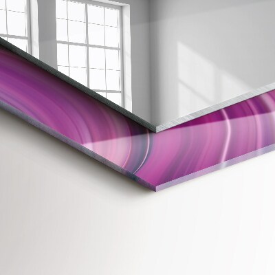 Rechthoekige spiegel met decoratie Abstracte kleurrijke golven