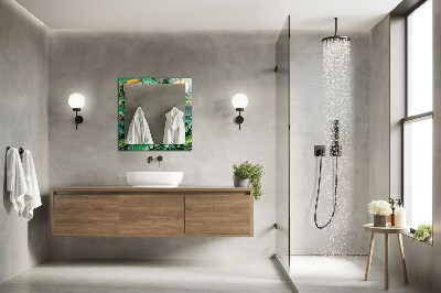 Rechthoekige spiegel met print Toekans verlaten de jungle