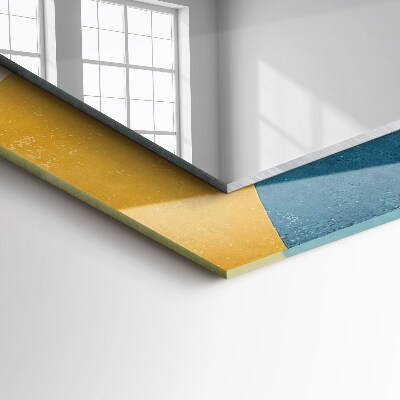 Rechthoekige spiegel met decoratie Abstracte kleurrijke patronen