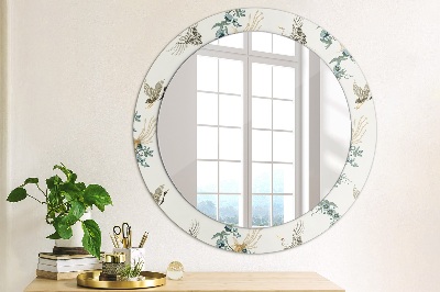 Ronde spiegel met decoratie Chinoserie