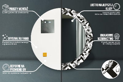 Ronde spiegel met decoratie Kolibries