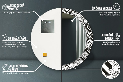 Ronde spiegel met decoratie Kolibries