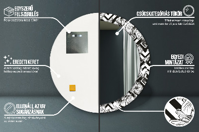 Ronde spiegel met decoratie Kolibries