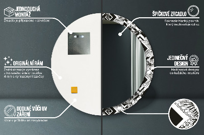 Ronde spiegel met decoratie Kolibries