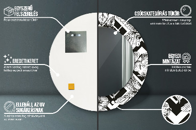 Ronde spiegel met decoratie Kolibries