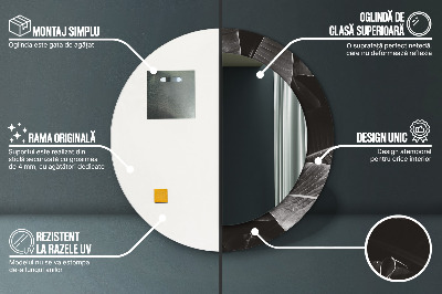 Ronde spiegel met decoratie Tropische palmbomen