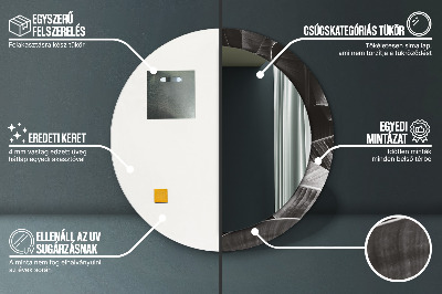 Ronde spiegel met decoratie Tropische palmbomen