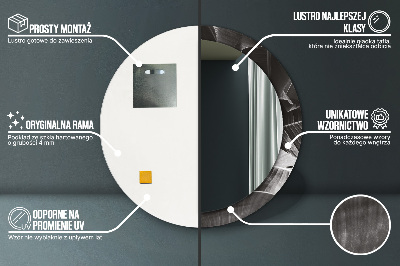 Ronde spiegel met decoratie Tropische palmbomen