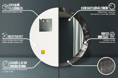 Ronde spiegel met decoratie Tropische palmbomen